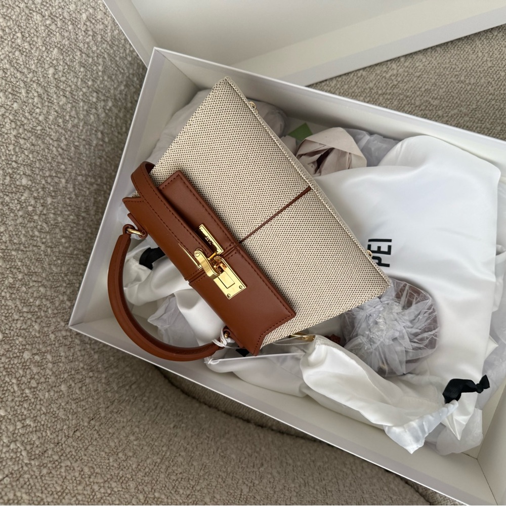 JW PEI Brown and Cream Mini Bag NEW